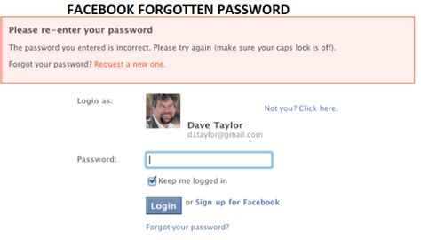 Cant Log In Into Facebook Account Facebook Forgotten Password