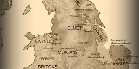 Dark Age British Kingdoms Map Aj Sefton