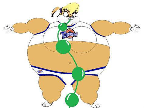 Buggs and lola bunny inflation and fat. 