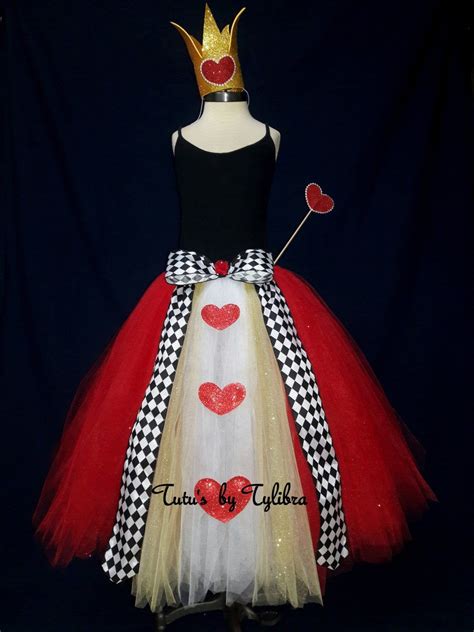 Heart Queen Tutu Skirt Queen Of Hearts Costume Heart Tutu Skirt Valentine Tutu Heart Tutu