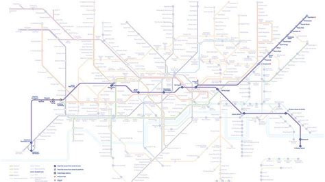 London Tube Map With Elizabeth Line Revealed Bbc News