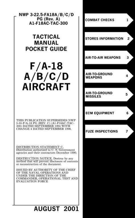 Mcdonnell Douglas F 18abcd Hornet Flight Manuals