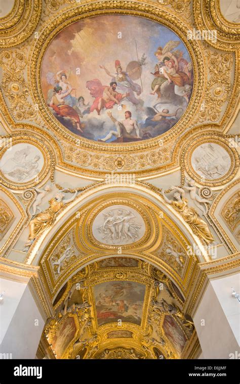 Ceiling Painting Louvre Museum Paris Hi Res Stock Photography And