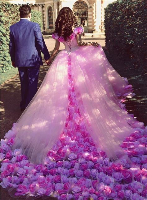 2019 Pink Quinceanera Dresses With 3d Floral Flowers Dresses For Sweet