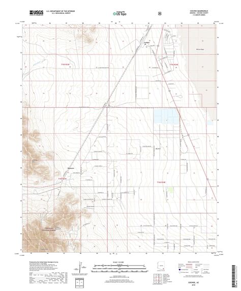 Mytopo Cochise Arizona Usgs Quad Topo Map