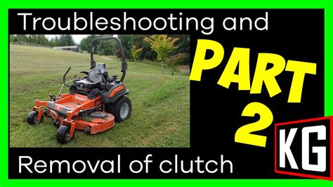 Troubleshoot And Removal Of Pto Clutch Youtube