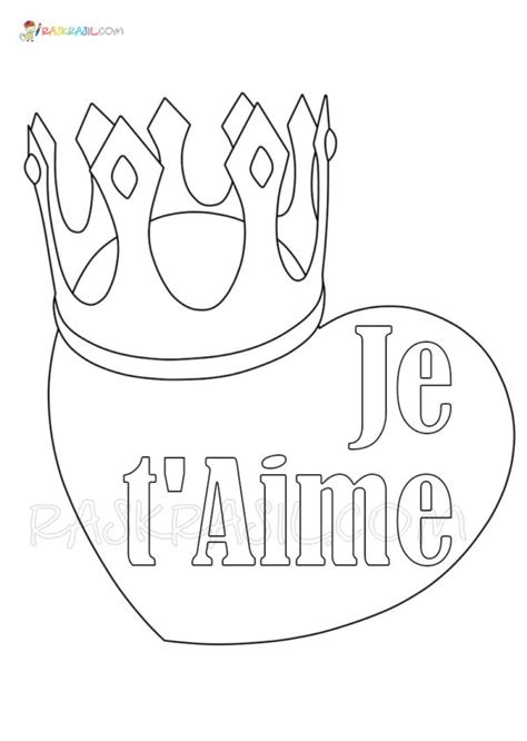 Coloriage Je Taime 25 Nouvelles Images Pour Une Déclaration Damour