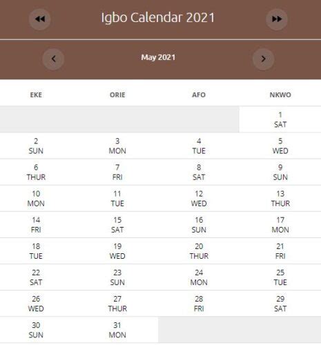 Igbo Calendar 2022 Academic Calendar 2022