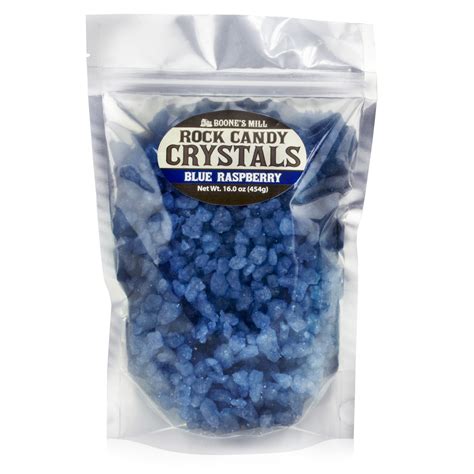 Blueblue Raspberry Rock Candy Crystals 1 Lb Bag Boones Mill Store