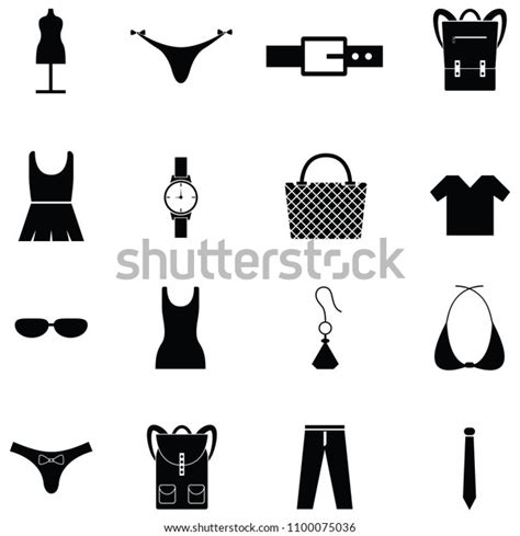 Fashion Icon Set Stock Vector Royalty Free 1100075036 Shutterstock