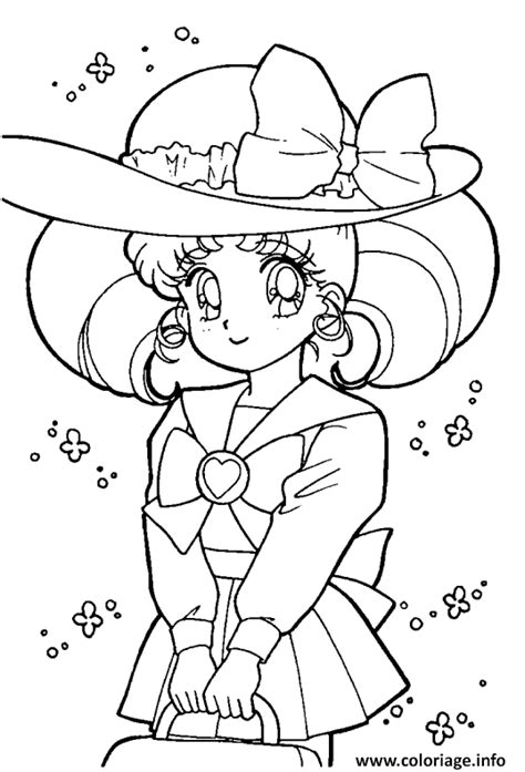 Coloriage fille manga 19  JeColorie.com