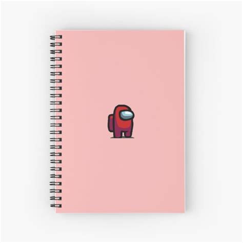 Red Among Us Spiral Notebooks Redbubble