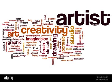 Artist Word Cloud Concept Stock Photo Royalty Free Image 100701251