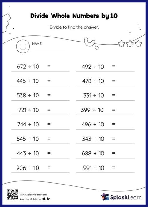 Dividing Numbers By Powers Of 10 Worksheet