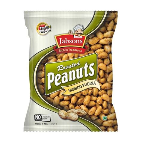 buy jabsons roasted peanuts nimboo pudina 140 gm shresta indian grocery quicklly