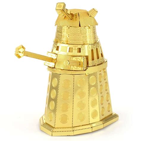 Metal Earth 3d Metal Model Kit Doctor Who Gold Dalek