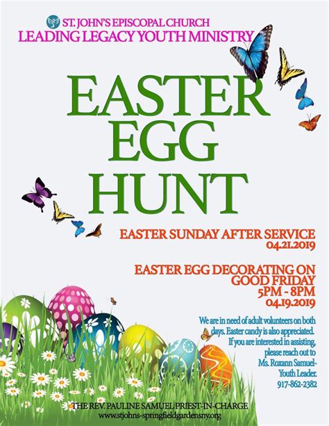 Easter Egg Hunt At St Johns Episcopal Church Springfield