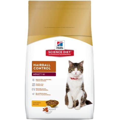 Protein is usually the first among hill science diet cat food ingredients as a whole. Hill's Science Diet Adult Hairball Control Dry Cat Food