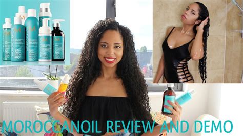 Moroccanoil Full Range Review And Full Demo On Natural Curly Hair Youtube