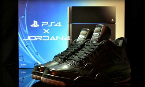 Jrdn 4 X Ps4 By Freakersneaks Merges Nike And Sony On Air Jordan 4s