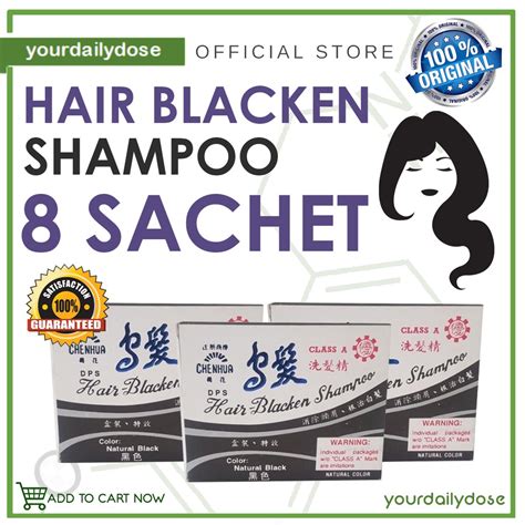 Hair Blacken Shampoo 8 Sachets Shopee Philippines