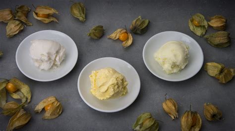 Yee Kwan Artisan Ice Cream And Sorbet Mango Passionfruit Lychee And Rose Lime And Lemongrass