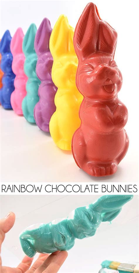 Rainbow Chocolate Bunnies How To Mold Candy Melts Chocolate Bunny