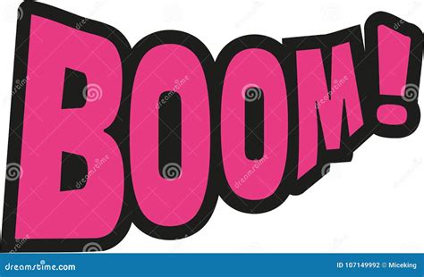 Booom Cartoon Word Stock Illustration Illustration Of Dynamite 107149992