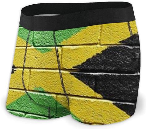 jamaican flag men s soft breathable boxer briefs underwear black clothing