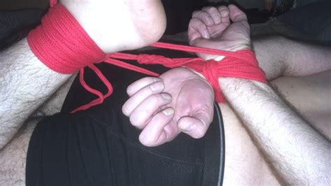 Miss M And A Hogtied Man Being Edged From Behind And Made To Fuck The