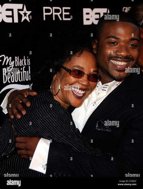 Ray J And Mother The Bet Awards Pre Show Dinner Held At The Jewel Box Arrivals Los Angeles