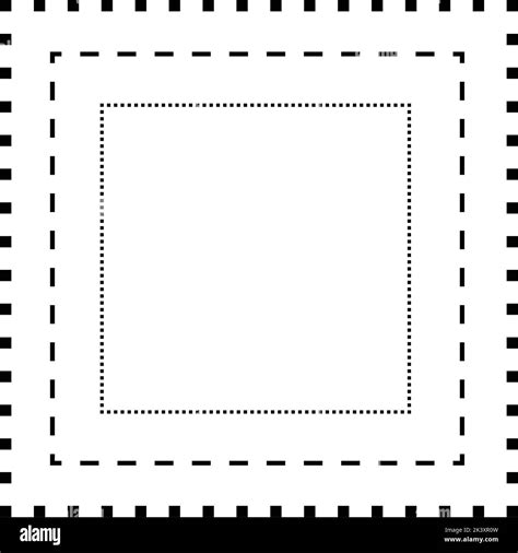 Tracing Square Shape Lines Element For Preschool Kindergarten And