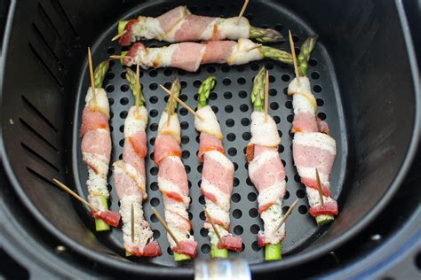 fryer air bacon asparagus wrapped crispy recipe wrap ingredient cook minutes