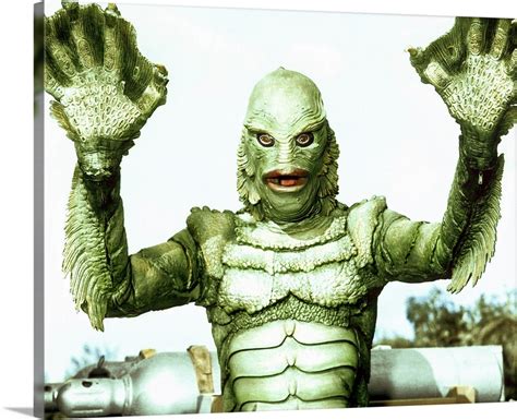 Creature From The Black Lagoon 1954 Wall Art Canvas Prints Framed