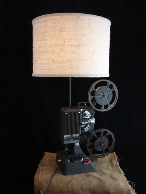 Upcycled Kodak 16mm Projector Lamp Lamp Camera Lamp Repurposed Lamp