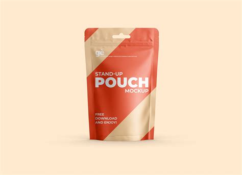 Stand Up Pouch Packaging Mockup Graphicsegg