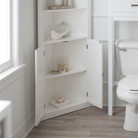 Linen Cabinet Bathroom Furniture A Stand Alone Linen Cabinet Adds