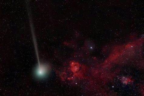 Comet Jacques And The Heart Nebula