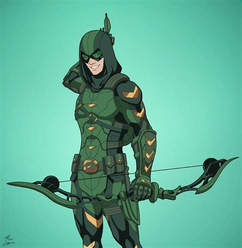 Connor Hawke Green Arrow W Hood With Images Arrow Comic Dc