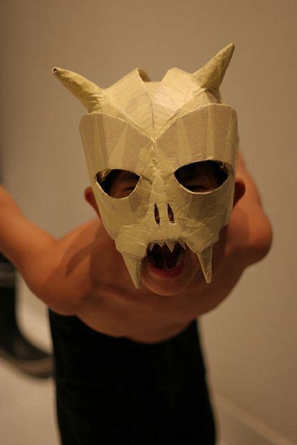 80 Best Cardboard Masks Images Cardboard Mask Cardboard Cardboard Art