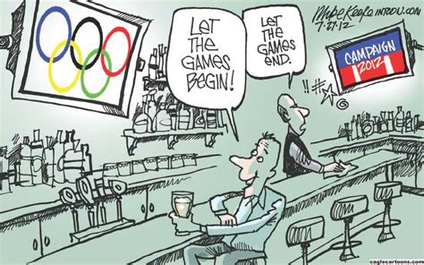 political cartoon on 2012 summer olympics commence by mike keefe denver post at the comic news