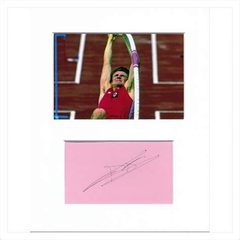 Sergey Bubka Signed Genuine Signature Autograph Display Aftal