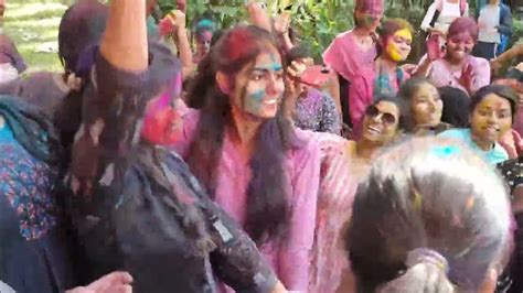 Holi Celebration At Banaras Hindu University 🥳😂 Full Enjoy 😂😂😂😂 Youtube