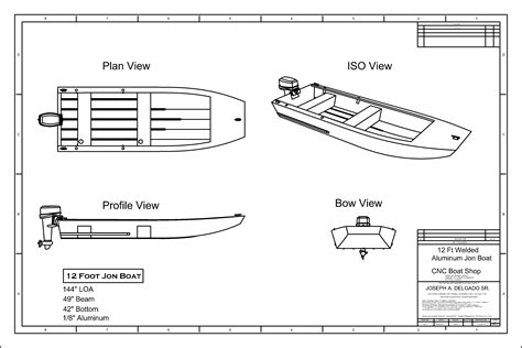 Jon Boat Blueprints How To And Diy Building Plans Online Class Boat