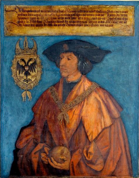 Portrait Of Emperor Maximilian I Albrecht Dürer