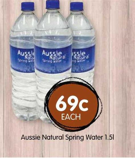 aussie natural spring water offer at spudshed au