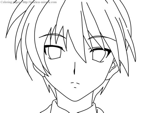 Anime Boy Coloring Pages Timeless