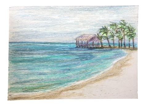 Nancy Smith “take Me Away” Original Colored Pencil Seascape Drawing On