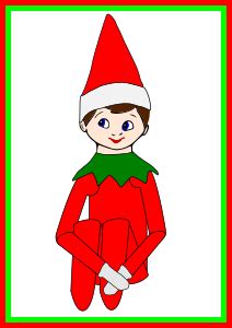 Elf on the shelf, a tradition in our family found his way to the top shelf. Elf On The Shelf Vector at Vectorified.com | Collection of ...