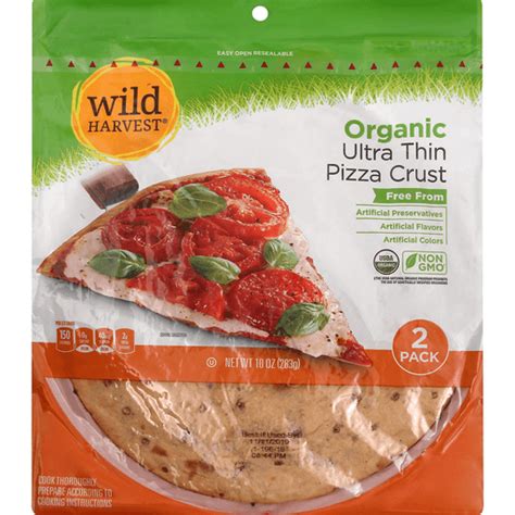 Wild Harvest Pizza Crust Organic Ultra Thin 2 Pack Frozen Foods